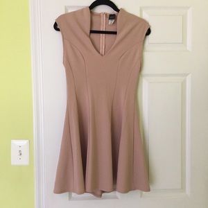 Nude Skater Dress